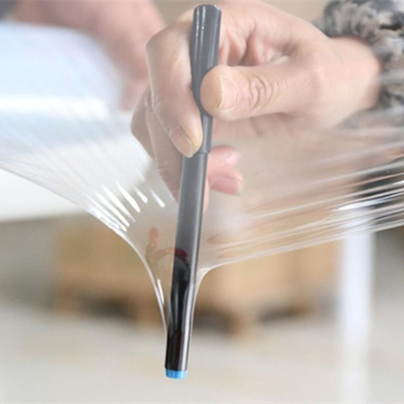 Clear Banding Film, 5" x 1000', 80 Gauge Stretch Wrap, Single Roll - Picture 4 of 4